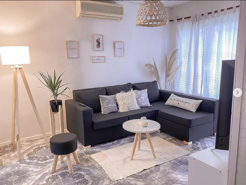 Living renovado, después de la transformación
